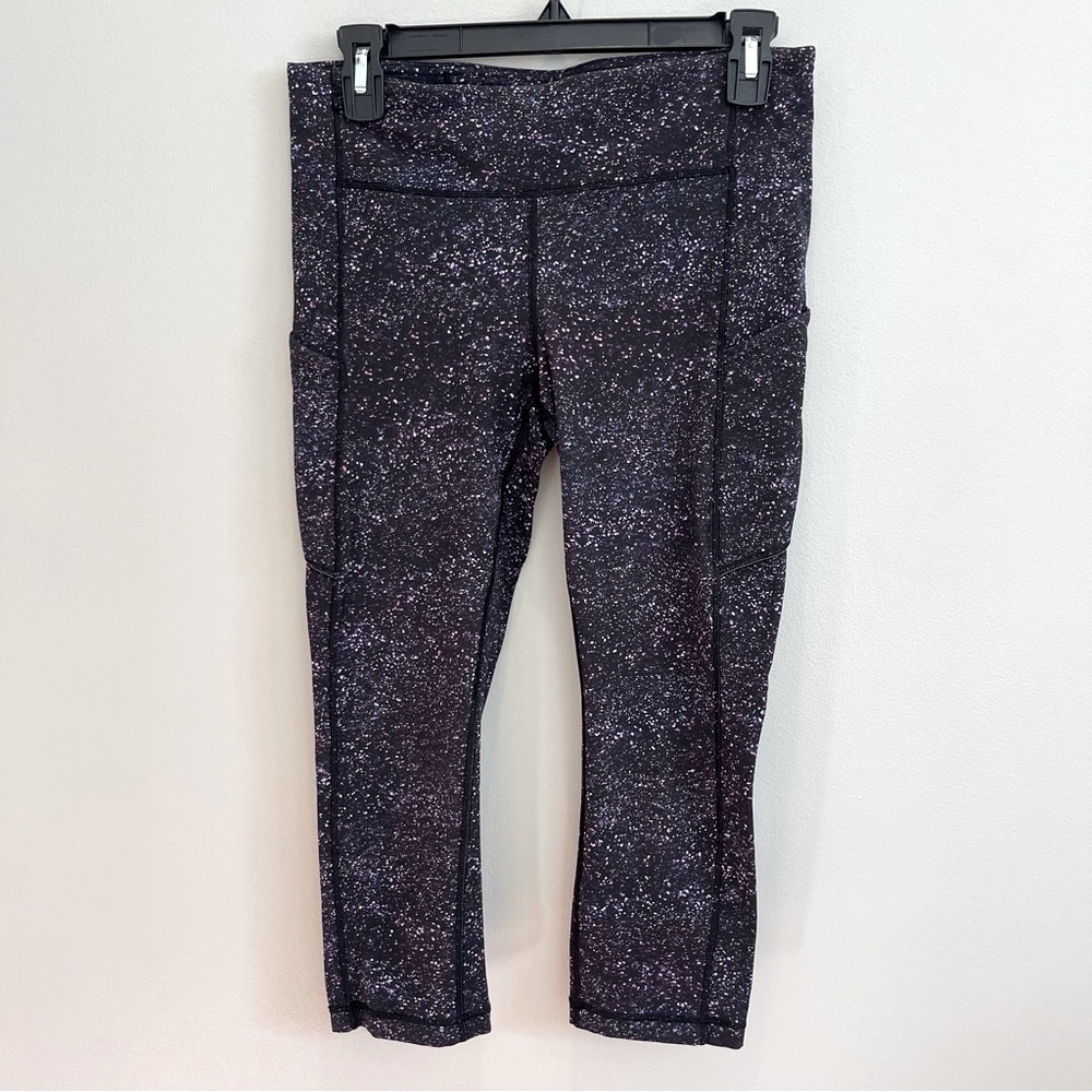 Lululemon Leggings Speed Up Crystalline Multi Crop Size 8